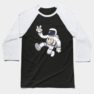 Astronaut In Space Baseball T-Shirt